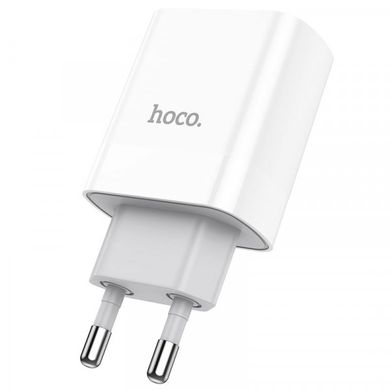 Блок питания (адаптер) Hoco C80A Rapido (Type-C PD20W / USB QC3.0) White