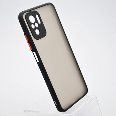 Чохол з напівпрозорою задньою кришкою Matte Color Case TPU Xiaomi Redmi Note 10/Redmi Note 10s Чорний