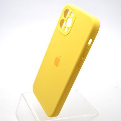 Силіконовий чохол накладка Silicon Case Full Camera для iPhone 12 Pro Max Yellow