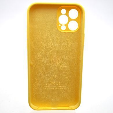 Силіконовий чохол накладка Silicon Case Full Camera для iPhone 12 Pro Max Yellow