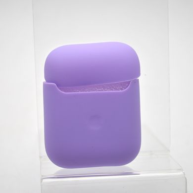 Чехол накладка Silicon Case Slim для AirPods 1/2 Purple/Фиолетовый
