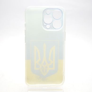 Чехол с патриотическим принтом накладка TPU Print Emblen of Ukraine для iPhone 13 Mini