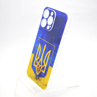 Чехол с патриотическим принтом накладка TPU Print Emblen of Ukraine для iPhone 13 Mini