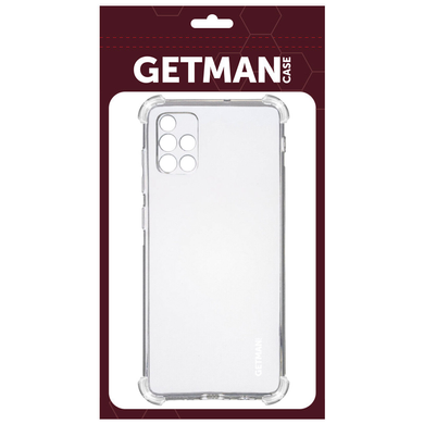 Силиконовый прозрачный чехол накладка TPU WXD Getman для Samsung A51 Galaxy A515 Transparent/Прозрачный