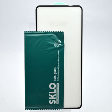 Защитное стекло SKLO 3D для Tecno Spark 8 Pro Black/Черная рамка