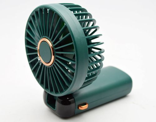 Портативний вентилятор N15D LED 800 mAh Dark Green (Зелений)