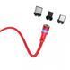 Кабель магнітний 3 в 1 Hoco U98 (Micro/Type-C/Lightning) Red