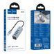 HUB USB Hoco HB1B 4 порта USB3.0 Grey