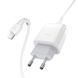 Мережевий зарядний пристрій Hoco C72Q Glorious QC3.0 1USB з кабелем MicroUSB Black