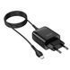 Мережевий зарядний пристрій Hoco C72Q Glorious QC3.0 1USB з кабелем MicroUSB Black