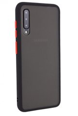 Чохол з напівпрозорою задньою кришкою Matte Color Case TPU для Samsung Galaxy A30s/A50 (A307F/A505F) Black