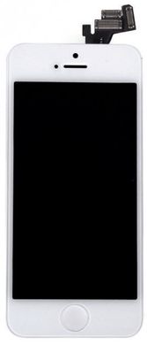 Дисплей (екран) LCD для iPhone 5 з White тачскріном Оригінал Б/У