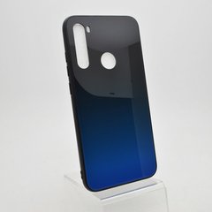 Стеклянный чехол Gradient Glass Case для Xiaomi Redmi Note 8 Black-Blue