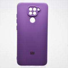 Чохол накладка Silicon Case Full camera для Xiaomi Redmi Note 9 Purple/Фіолетовий