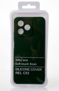 Чехол накладка Silicon Case Full Camera для Realme C53 Dark Green/Темно-зеленый