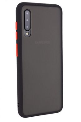 Чехол с полупрозрачной задней крышкой Matte Color Case TPU для Samsung Galaxy A30s/A50 (A307F/A505F) Black