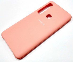 Чехол накладка Silicon Cover for Samsung A920 Galaxy A9 2018 Peach Copy