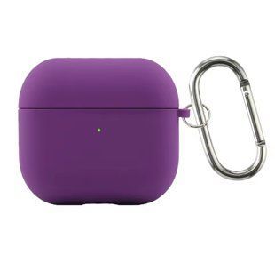 Чехол накладка Silicone Case with microfiber для Apple Airpods 4 Purple
