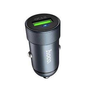 Автомобильное зарядное устройство Hoco Z32 Speed UP Single port QC3.0 Metal Gray