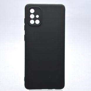Силіконовий чохол накладка Silicon Case Full Camera Lakshmi для Samsung A71 Galaxy A715 Black/Чорний