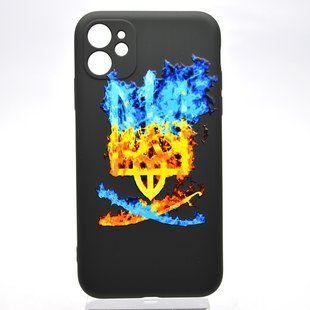 Чехол с патриотическим принтом TPU Print Ukrainian Trident для iPhone 11