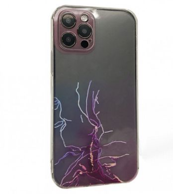 Чехол накладка Marble design TPU Case для iPhone 12 Pro Purple