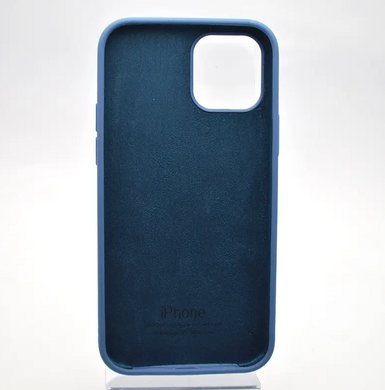 Чохол накладка Silicone Case Full Cover для iPhone 12/iPhone 12 Pro Синій
