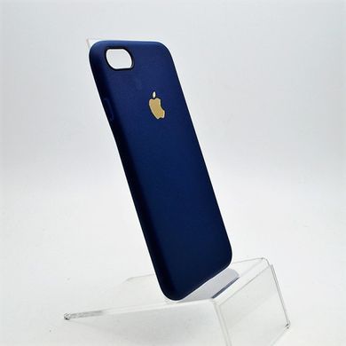 Чехол силикон TPU Leather Case iPhone 7/8 Blue тех. пакет