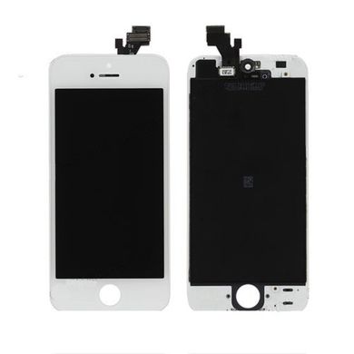 Дисплей (екран) LCD для iPhone 5 з White тачскріном Оригінал Б/У