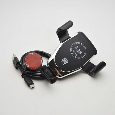 Автотримач з безпровідною зарядкою Holder Wireless A6 (Black)