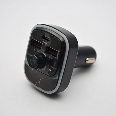 FM модулятор ANSTY CAR-020 Bluetooth (2 USB / 1 Type-C PD) with LED display RGB Black