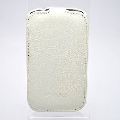 Кожаный чехол флип Melkco Jacka leather case for HTC Desire C A320e White (O2DERCLCJT1WELC)