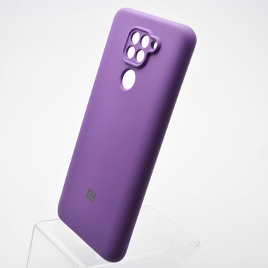 Чехол накладка Silicon Case Full camera для Xiaomi Redmi Note 9 Purple/Фиолетовый