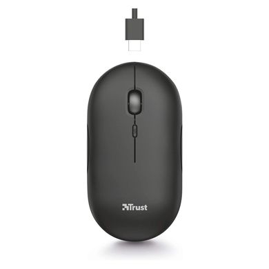 Мишка безпровідна (Bluetooth) Trust Puck Wireless Bluetooth Silent Black