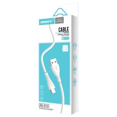 Кабель ANSTY Z-14-A Micro USB 3A 1M Білий