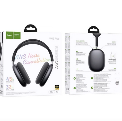 Навушники Великі Безпровідні (Bluetooth) Hoco W65 Plus Deep Space Grey