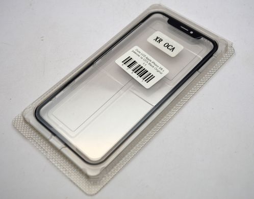 Скло LCD Apple iPhone XR з рамкою та OCA Black Original/Оригінал 1:1
