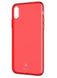 Чехол Панель Baseus Simple Series Case For iPhone X Прозрачный Red (arapiphx-a09)