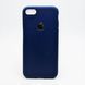 Чехол силикон TPU Leather Case iPhone 7/8 Blue тех. пакет