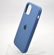 Чохол накладка Silicone Case Full Cover для iPhone 12/iPhone 12 Pro Синій