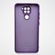 Чохол накладка Silicon Case Full camera для Xiaomi Redmi Note 9 Purple/Фіолетовий