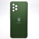 Чехол с патриотическим принтом Silicone Case Print Тризуб для Samsung A32 Galaxy A325 Dark Green