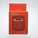 Чехол накладка Silicon Case Slim для AirPods 1/2 Red/Красный