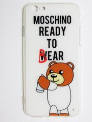 Чохол з мультяшними героями Moschino iPhone 6 Ready to Bear White
