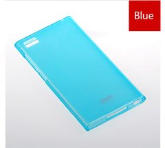 Ультратонкий силиконовый чехол Remax UltraThin 0.2 mm Xiaomi Mi3 Blue