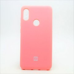 Матовый чехол New Silicon Cover для Xiaomi Redmi Note 6/Note 6 Pro Pink Copy