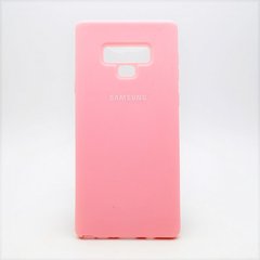 Матовый чехол New Silicon Cover для Samsung N960 Galaxy Note 9 Pink Copy