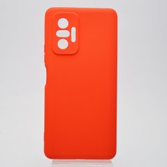 Чехол накладка Silicon Case Full Protective для Xiaomi Redmi Note 10 Pro Red