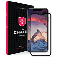 Захисне скло +NEU Chatel Full 3D Crystal with Mesh для Apple iPhone Xs Max/iPhone 11 Pro Max Black