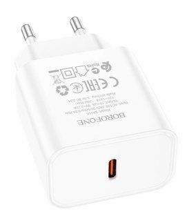 Сетевое зарядное устройство Borofone BA71A 20W 1Type-c White